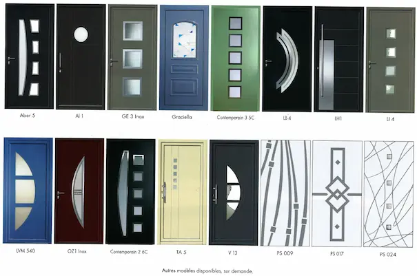 Exemple de porte d'entrée design